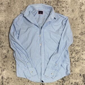 UNTUCKit Light Blue Checkered Men's Shirt